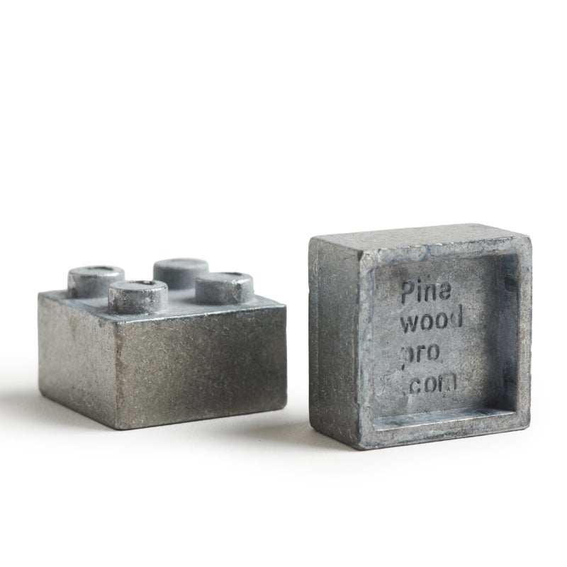 Pinewood Pro Zinc Brick Weight Set for Pinewood Derby and Brick Derby Race Cars | Set of Two LegoÂ®-Compatible zinc Bricks add .88oz (.44oz Each) to Your Next Winning Derby car - Image 2